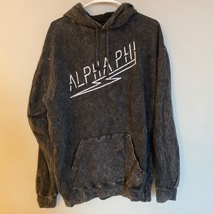 NWT Alpha Phi Acid Wash Lightning Hoodie